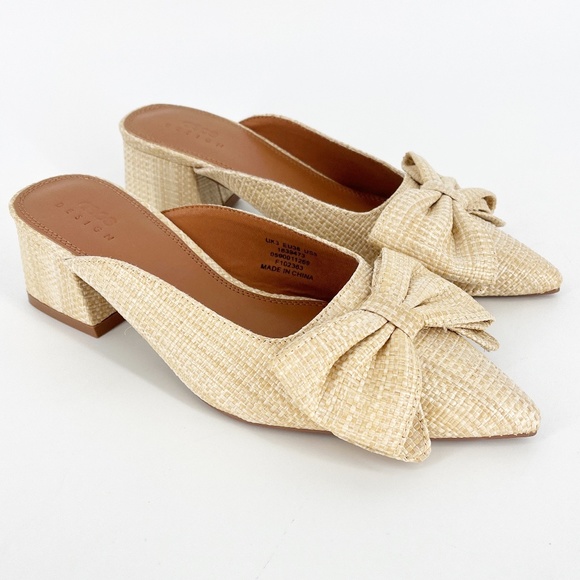 ASOS | Bow Trim Block Heel Mules - Picture 2 of 9